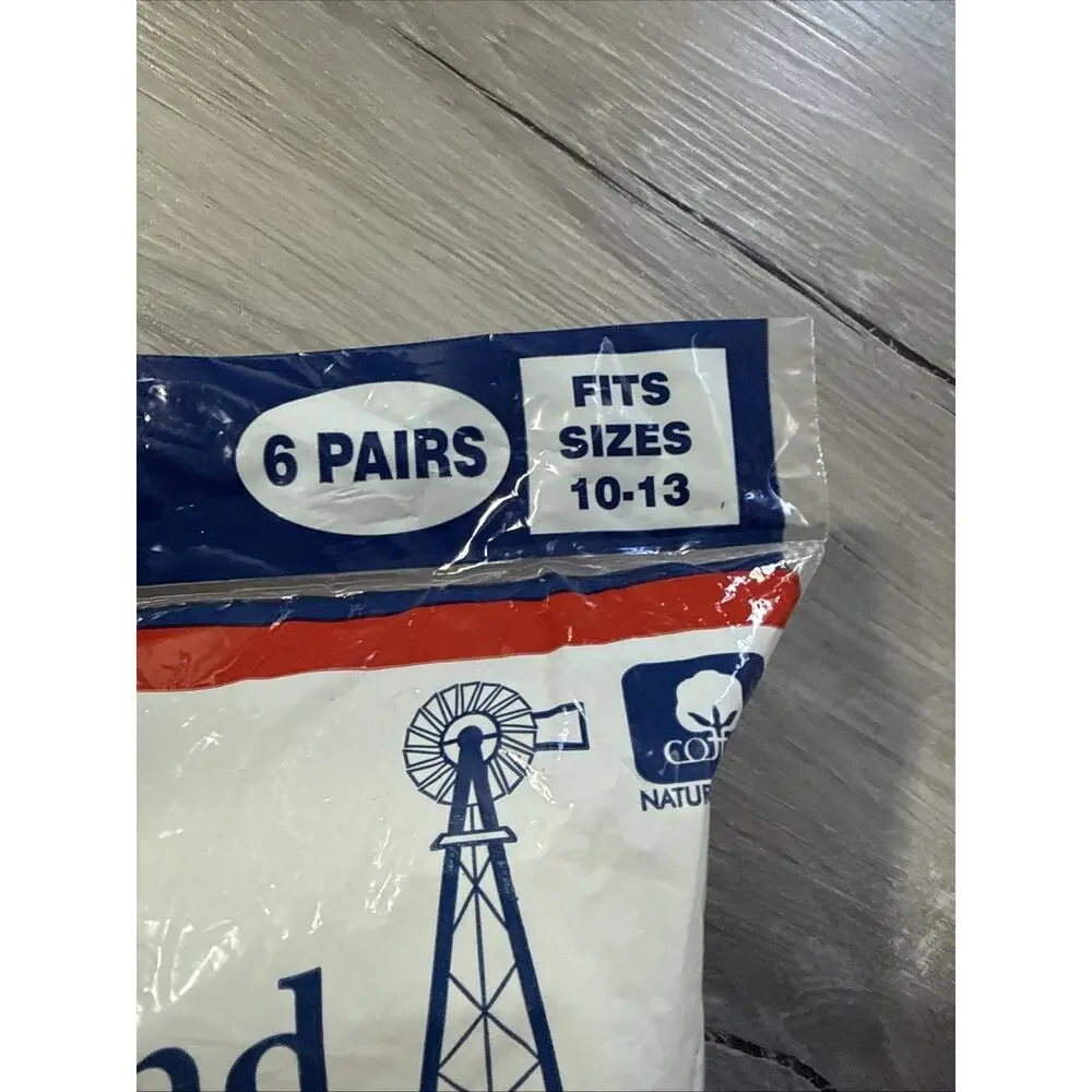 RK Brand 6 Pairs Tube Socks, Fits Size 10-13